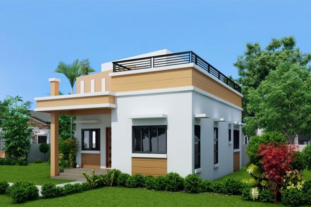 Desain Rumah Minimalis Modern dengan Rooftop